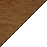 White Two-Tone Wood Double X Sides Accent Table