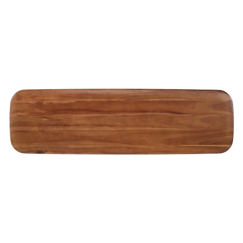 Calais Natural Rubber Wood Bench