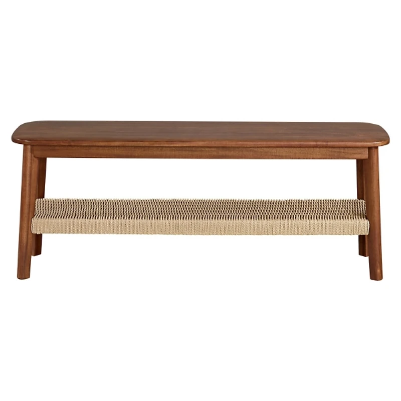 Calais Natural Rubber Wood Bench