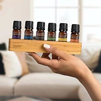 Essential Oil Variety Pack with Bamboo Holder