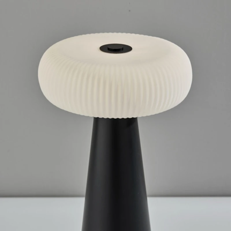 LED Cordless Lamp with Round Shade