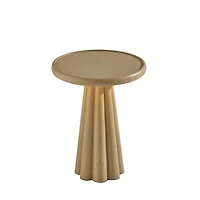 Taupe Scalloped LED Cordless Lamp