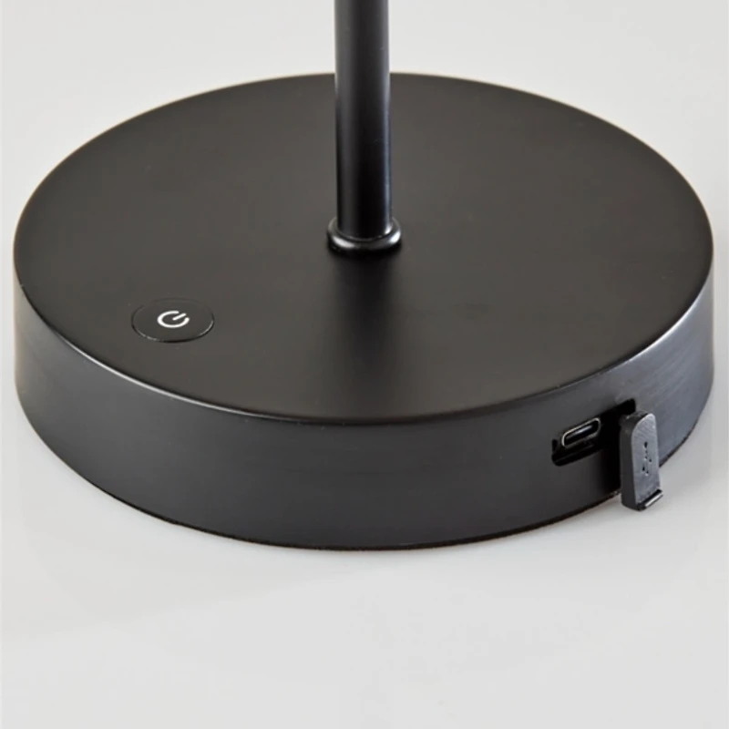 Metal Scalloped Shade Cordless Table Lamp