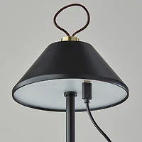 Metal Frosted Light Cordless Table Lamp