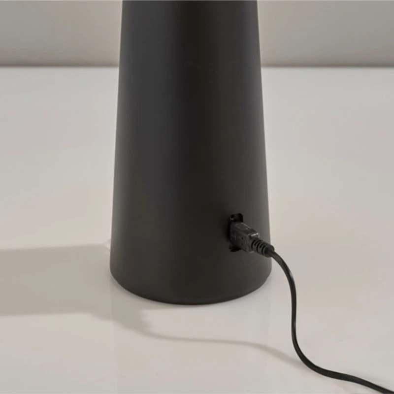 Metal Dome Frosted Light Cordless Table Lamp