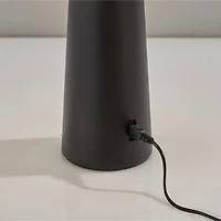 Metal Dome Frosted Light Cordless Table Lamp