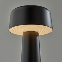 Metal Dome Frosted Light Cordless Table Lamp