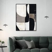 Bold Geometry I Framed Canvas Art Print
