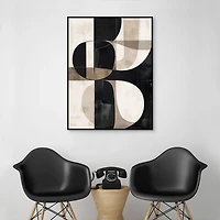 Bold Geometry II Framed Canvas Art Print