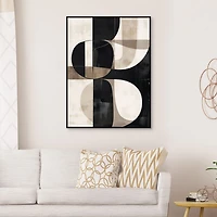 Bold Geometry II Framed Canvas Art Print