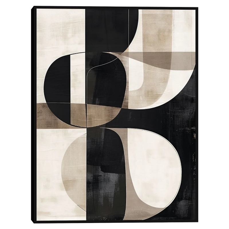 Bold Geometry II Framed Canvas Art Print