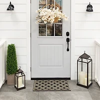 Woven Wicker Pattern Doormat