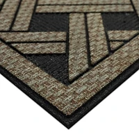 Woven Wicker Pattern Doormat
