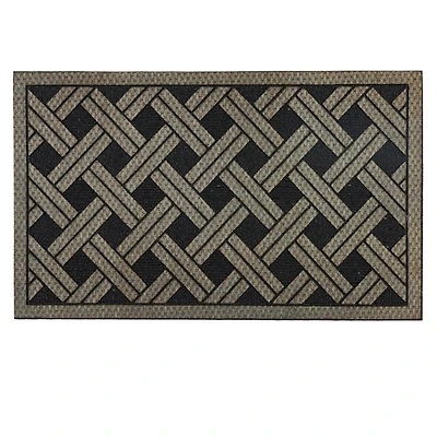 Woven Wicker Pattern Doormat