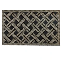 Woven Wicker Pattern Doormat