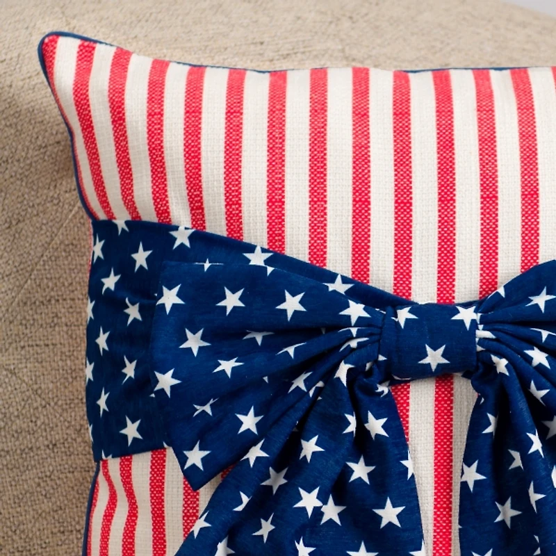 Americana Bow Pillow