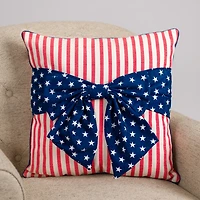 Americana Bow Pillow
