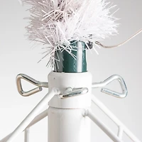 4 ft. Pre-Lit White Tinsel Christmas Tree