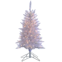 4 ft. Pre-Lit White Tinsel Christmas Tree