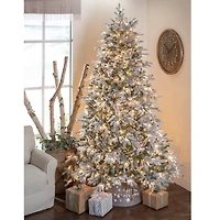 7.5 ft. Pre-Lit Natural Cut Spruce Christmas Tree
