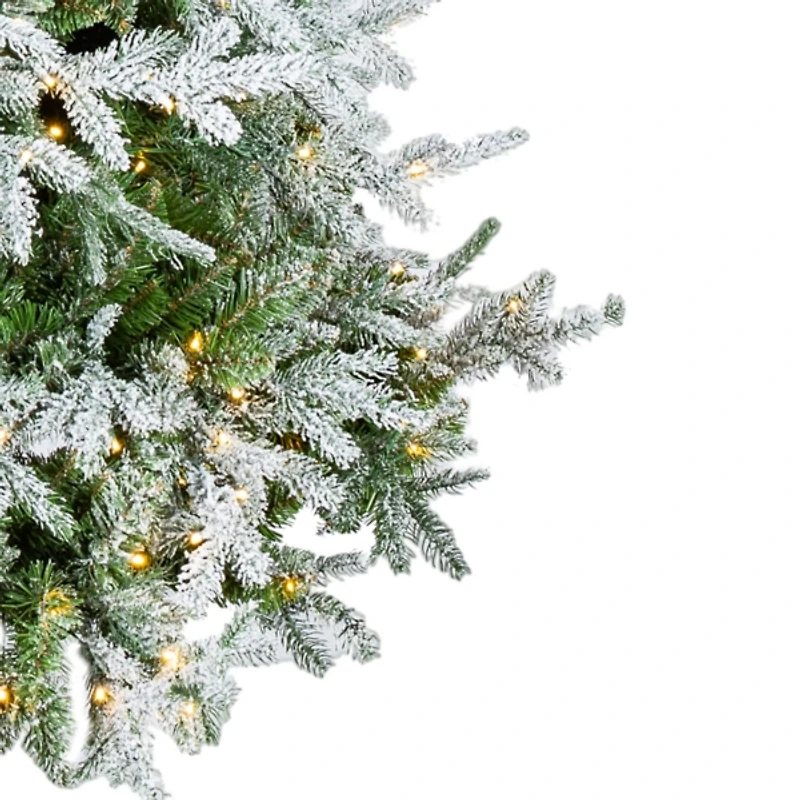 7.5 ft. Pre-Lit Natural Cut Spruce Christmas Tree