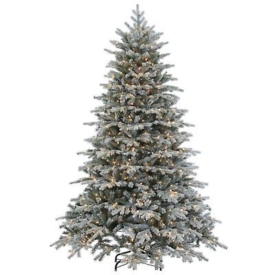7.5 ft. Pre-Lit Natural Cut Spruce Christmas Tree