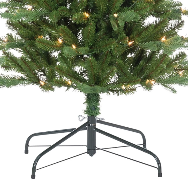 6.5 ft. Pre-Lit Narrow Dover Pine Christmas Tree