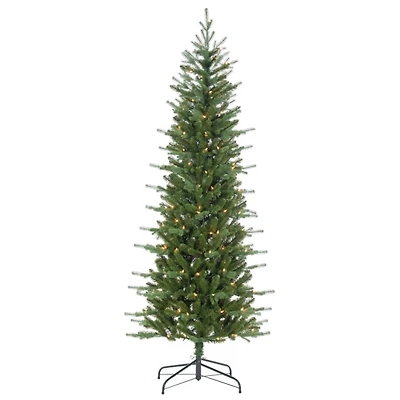 6.5 ft. Pre-Lit Narrow Dover Pine Christmas Tree