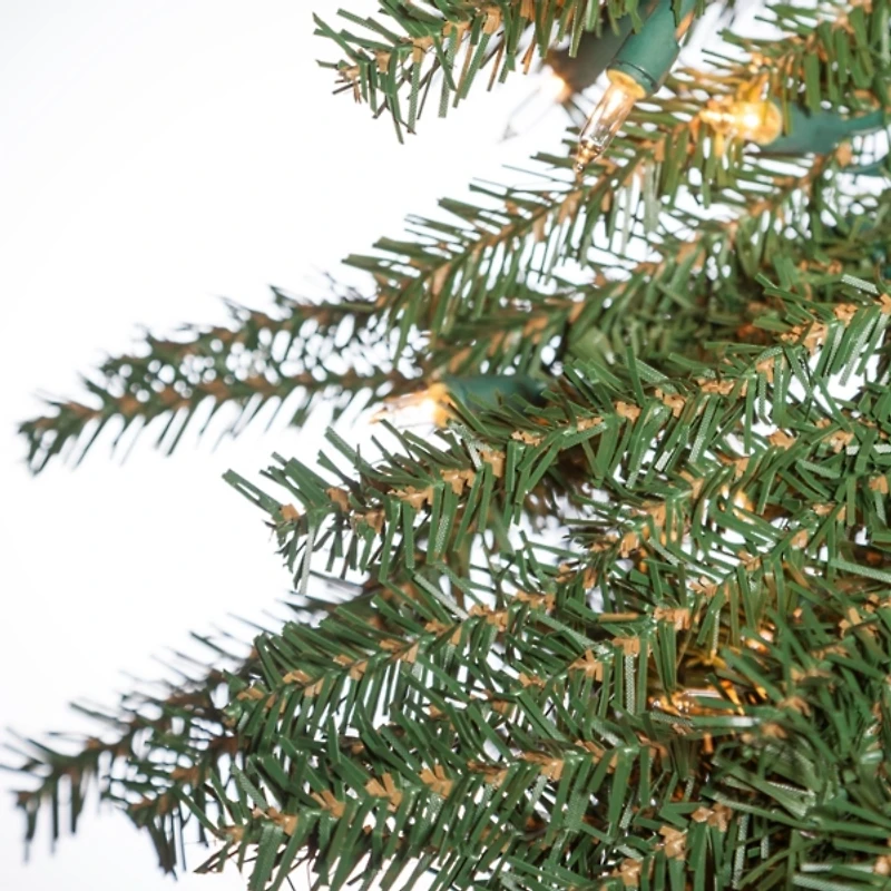 Pre-Lit Assorted Alpine Christmas Trees, Set of 3