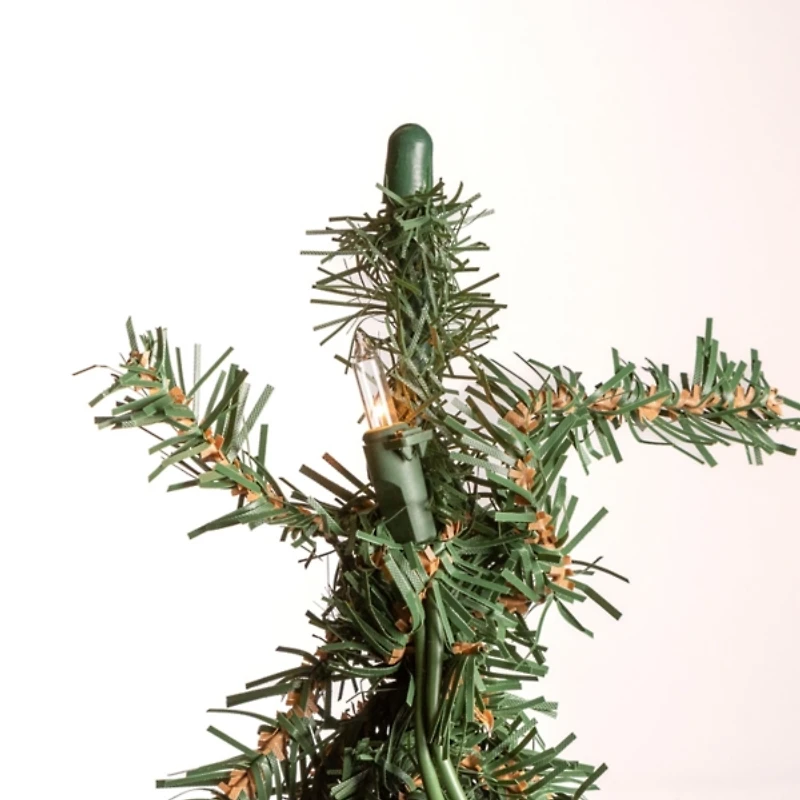 Pre-Lit Assorted Alpine Christmas Trees, Set of 3