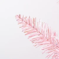 7.5 ft. Pre-Lit Pink Tinsel Christmas Tree