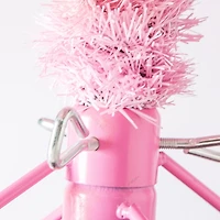 7.5 ft. Pre-Lit Pink Tinsel Christmas Tree