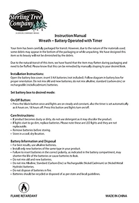 Pre-Lit Vancouver Pine 4-pc. Christmas Floral Set