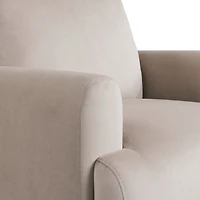 Taupe Velvet Upholstered Knox Accent Chair