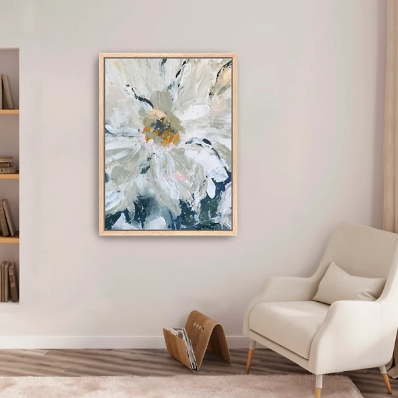 Flower Details Framed Canvas Art Print