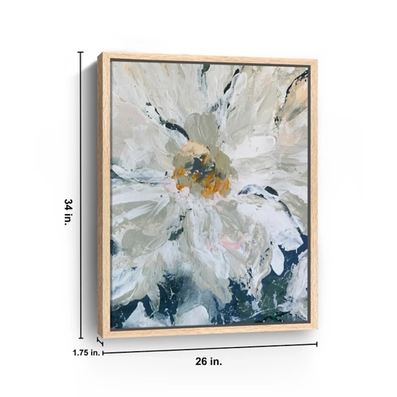 Flower Details Framed Canvas Art Print