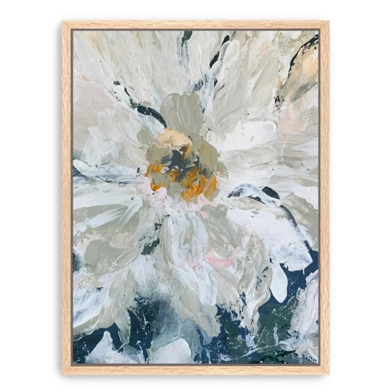Flower Details Framed Canvas Art Print
