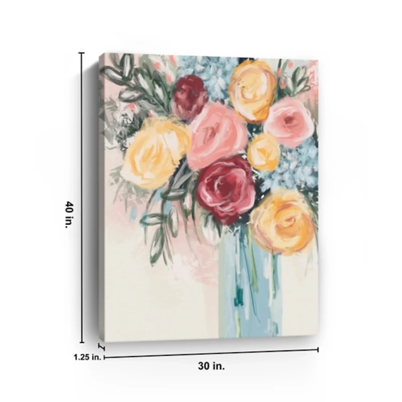 Bright Florals Canvas Art Print