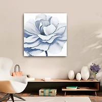 Radiant Blue Bloom Canvas Art Print