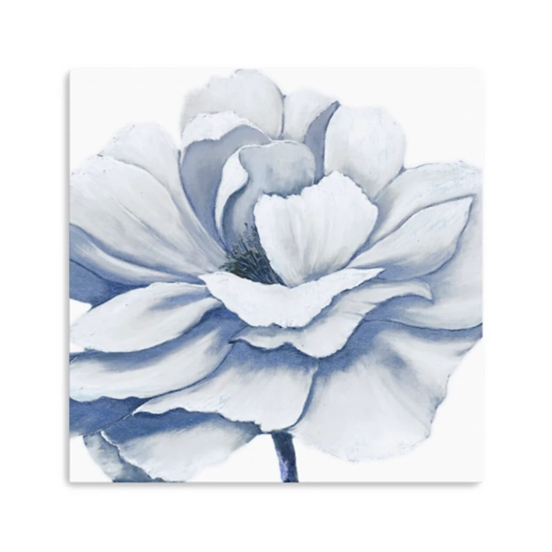 Radiant Blue Bloom Canvas Art Print