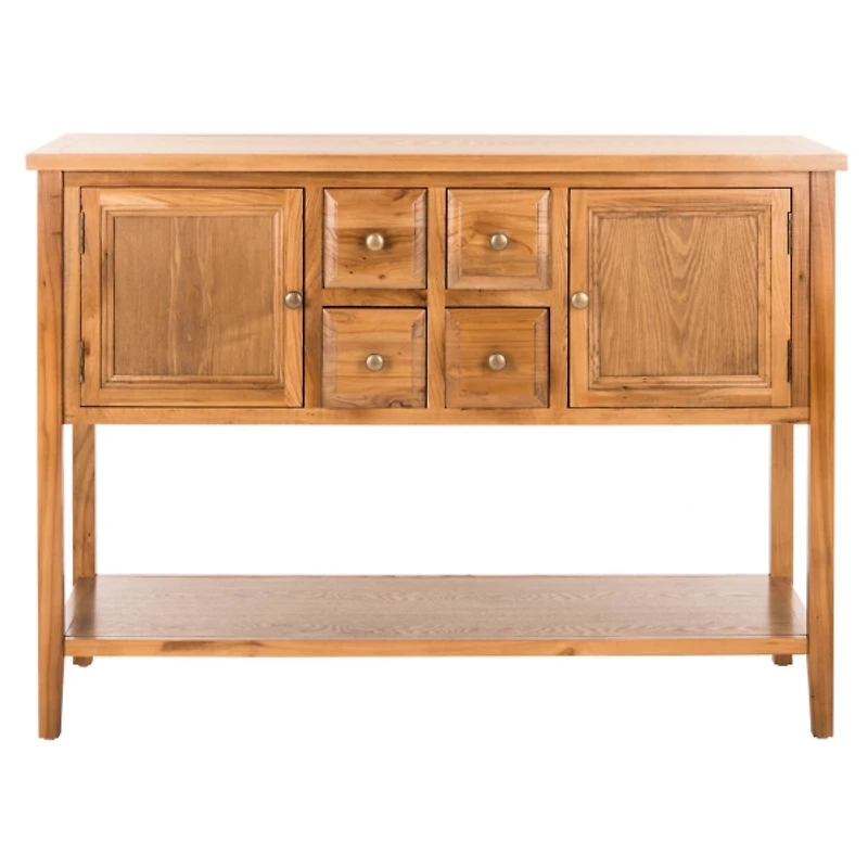 Natural Oak 4-Drawer Charlotte Sideboard