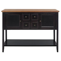 Oak 4-Drawer Charlotte Sideboard