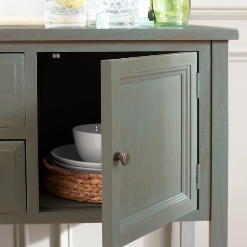 Rustic Gray 4-Drawer Charlotte Sideboard