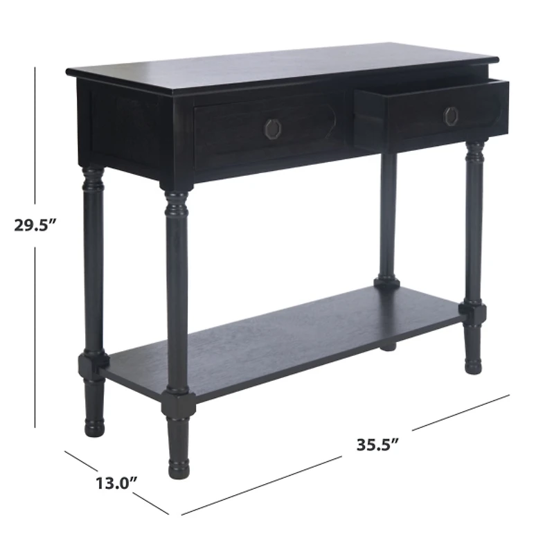 Black Wood Allura Console Table