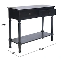 Black Wood Allura Console Table