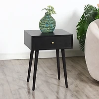 Wood 1-Drawer Arthur Accent Table