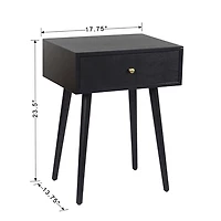 Wood 1-Drawer Arthur Accent Table