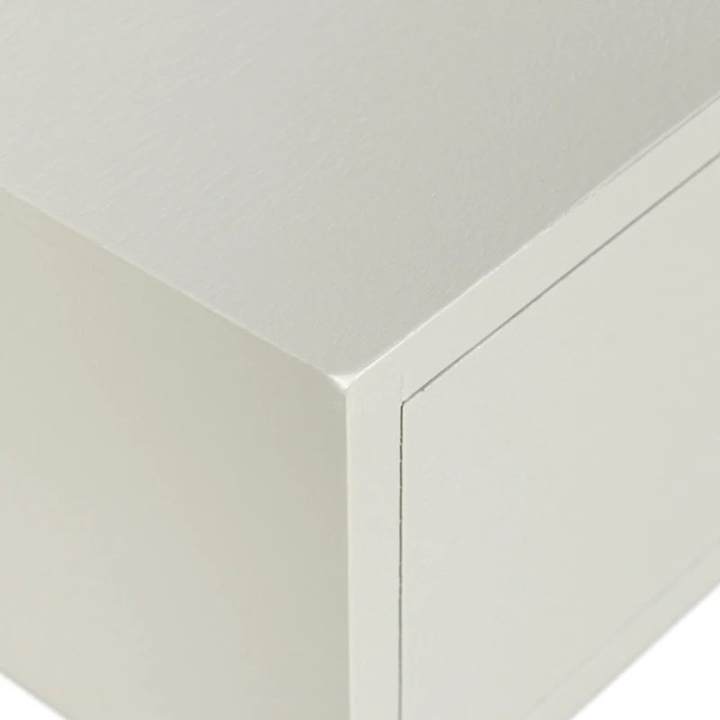 White Wood 1-Drawer Arthur Accent Table