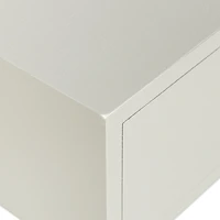 White Wood 1-Drawer Arthur Accent Table