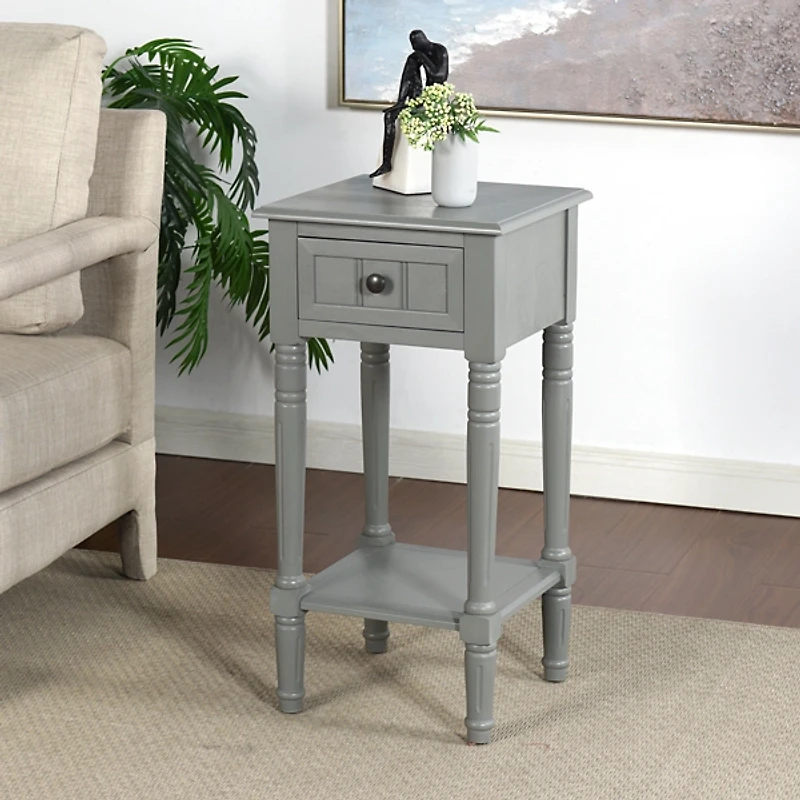 Wood Square Hampton Accent Table